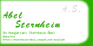 abel sternheim business card